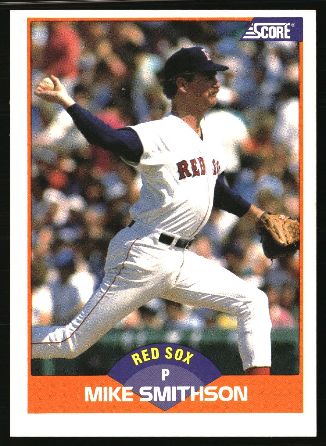 1989 Score #403 Mike Smithson Boston Red Sox Free Shipping *L13*