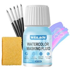 Masking Fluid for Watercolour Painting, 30 ml (Pack of 1), Blue 