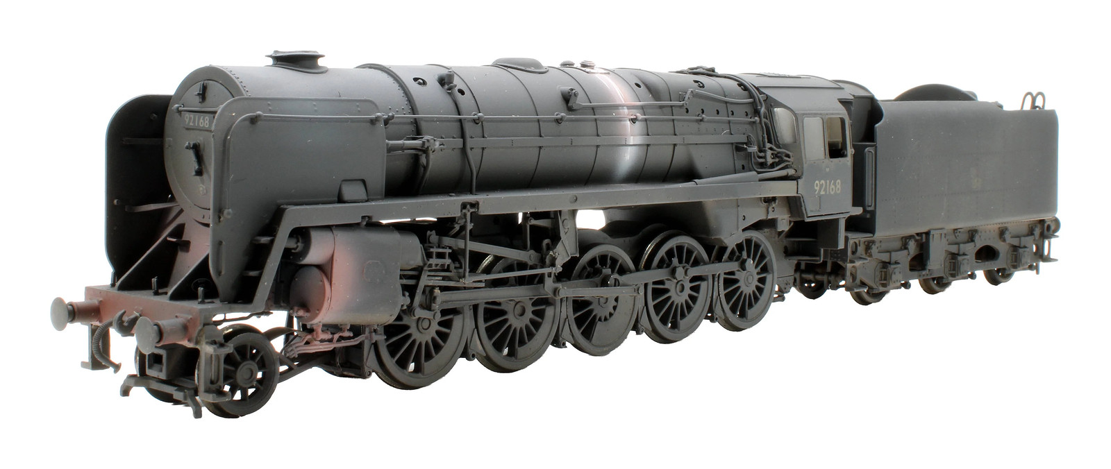 BACHMANN OO GAUGE BR BLACK CLASS 9F '92168' STEAM LOCOMOTIVE *WEATHERED*