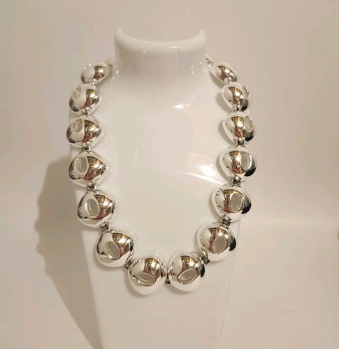 Collana catena Erwin Pearl Forever argento sterling grosso modernista - 132 g, 17" - Foto 1 di 16
