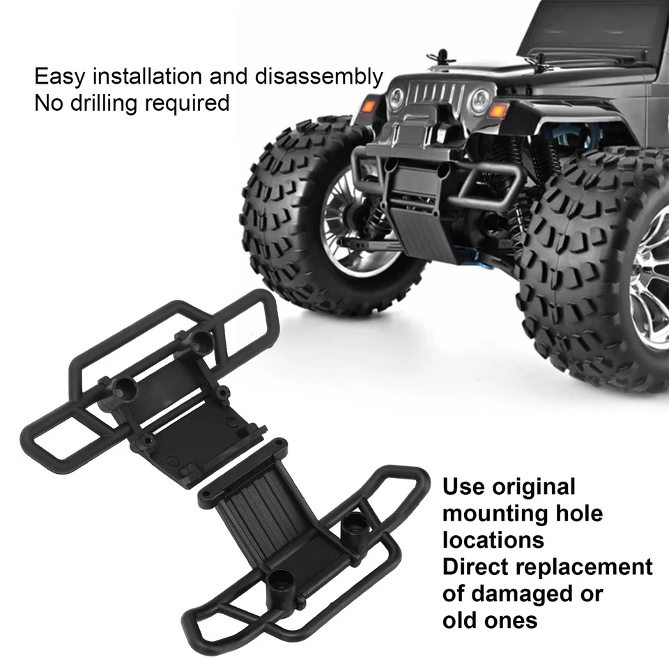 2x RC Bumper Replacement Upgrade 08002 Front 08003 Rear Bumper For HSP 94111 - Image 3 of 4