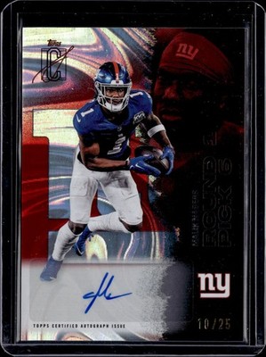 2026 Topps Signature Class Malik Nabers New York Giants Auto /25