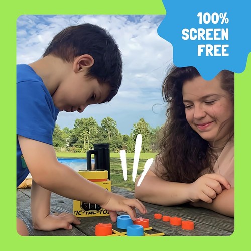Juego de pernos 3 en 1 Tic Tac Toe con IA adaptativa - Diversión de viaje perfecta para todas las edades - Imagen 8 de 9