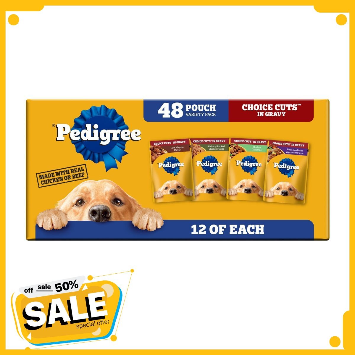 Variety Pack, 3.5 Oz Pouches, 48-count