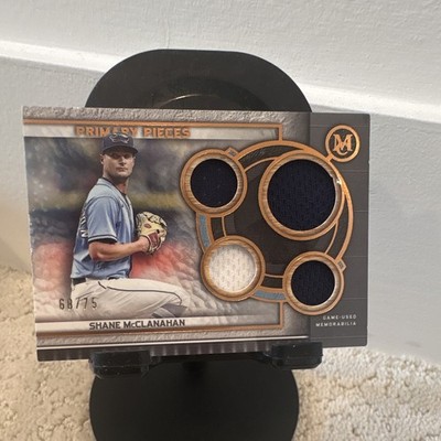 Topps 2023 Museum Collection Shane McClanahan Rays Quad Relic Copper /75