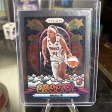 2025 WNBA Prizm Kiki Iriafen Groovy Rookie Insert #15 Washington Mystics