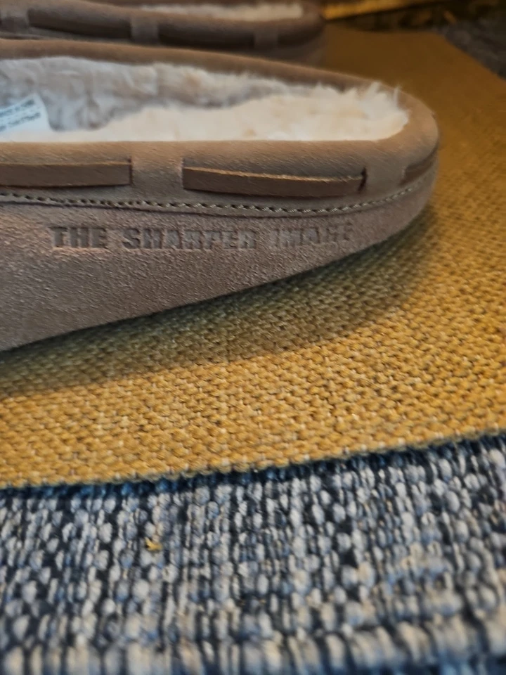 The Sharper Image Sandals Zoree Slipper Unisex Size Large Beige NEW - Image 4 of 4