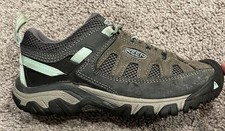Keen Targhee Vent Shoes Women's Size 6.5 Gray Green Hiking Trail Waterproof