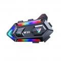 ˇMotorradhelm-Headset BT5.3 Rauschunterdrückung Bunte Lichter Kopfhörer IPX6