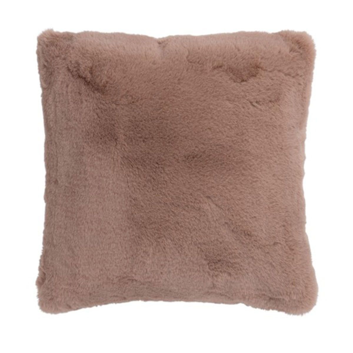 Coussin fourrure synthétique déhoussable et lavable pour un salon chaleureux
