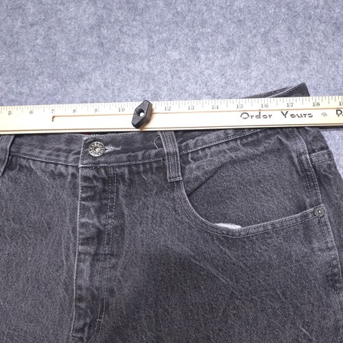 Southpole Jeans Mens 36x30 Black Carpenter Denim Workwear Y2K VTG Baggy Pants - Picture 6 of 22