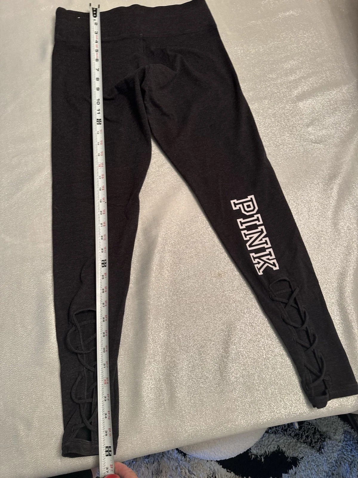 victoria-secret-vs yoga cotton blend criss cross pants
