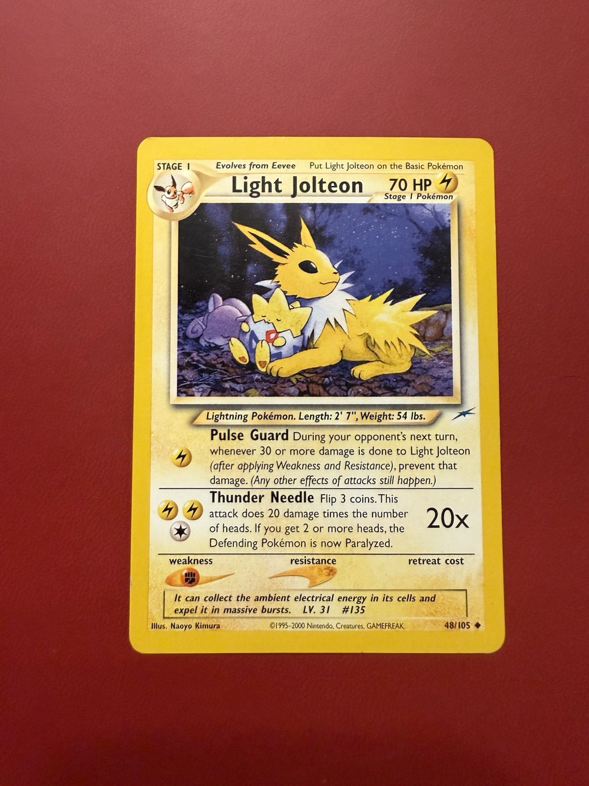 Light Jolteon 48/105 Neo Destiny Regular NM