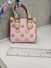 Mini tote Bags, Keychain Accessories Pendants Handbags-pink