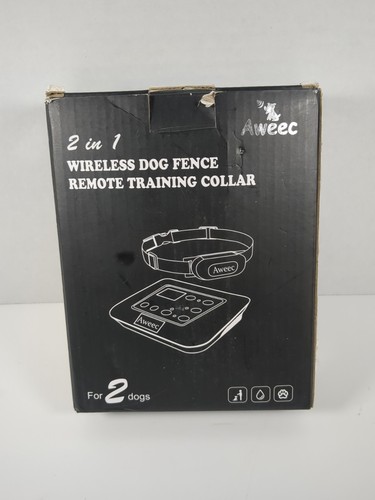 Aweec Wireless 2 Dogs Fence 2 in 1 Training Collar Remote Electric Fence Dog - Picture 2 of 8