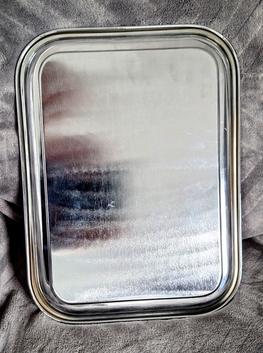 Swan Brand Art Deco Starburst Pattern Chromed Vintage Drinks / Serving Tray 1936 - Picture 4 of 5
