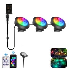 Color Changing Submersible Pond Lights with APP and Remote Control, IP68 Wate...