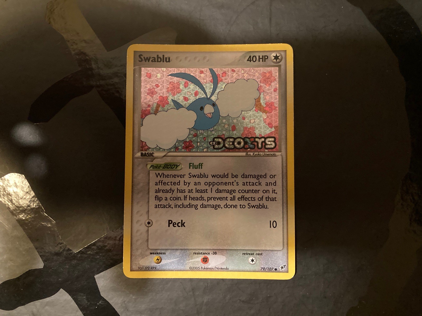 Pokemon Swablu Reverse Holo NM 79/107 Deoxys 