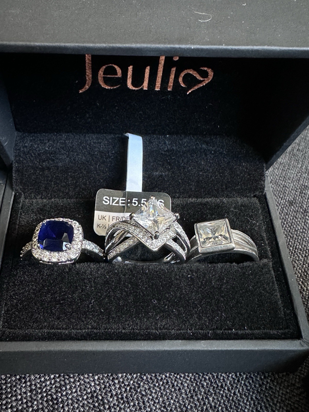 Lot Of 3 Rings, 2 Are Jeulia Rings