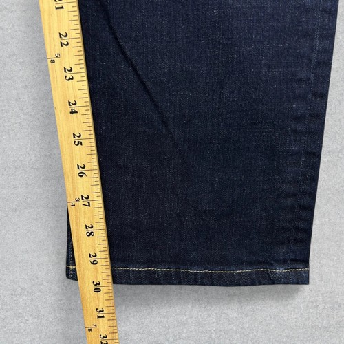 Pantalones de mezclilla Jos A Bank Reserve para hombre 38x30 azul oscuro pierna recta ajuste a medida - Imagen 11 de 12