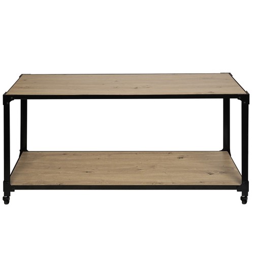 Lowboard - Artisan Eiche - schwarz - rollbar Fernsehschrank TV-Board TV-Schrank - Bild 4 von 10