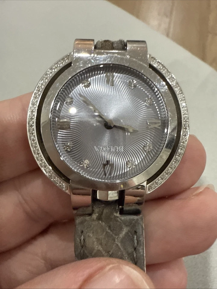 Women's Authentic Bulova Rubaiyat Diamond Accented Watch 35mm -   - Image 3 of 4