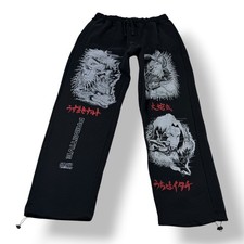 Primitive x Naruto Shippuden Black Graphic Sweatpants Mens Medium Itachi Naruto