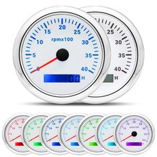 ARTILAURA Tachometer 85mm 3-3/8 Boat Tachometer Gauge 7 Color LED RPM Tacometro