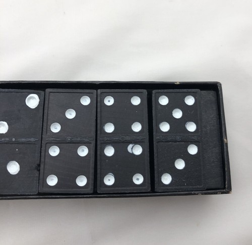 Whitman Double Six Dominoes Set No 4644 Vintage 28 Pieces Free Shipping - Picture 5 of 12