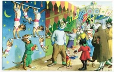 Mainzer - Eugen Hartung Cats Postcard 4708 - Carnival Midway - Turkey Printing