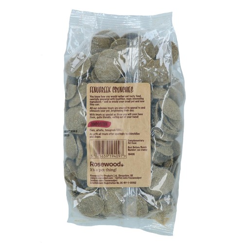 2PK Small Animal Pet Treat Rabbit Guinea Natural Treat Fenugreek Crunchies - Picture 5 of 5