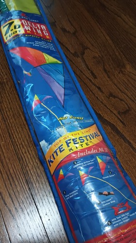 VTG 1999 Top of the Line Delta Wing Kite 7.0 Foot Max Force Ripstop Nylon ๐ฅ๐ฅ - Picture 4 of 12