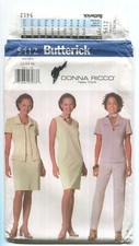 BUTTERICK 5412 MISSES' JACKET, DRESS, PANTS & SCARF SZ 12-16 UNCUT 1998