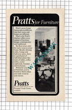 Pratts Furniture Bradford Yorkshire Small Advert - 1974 Cutting