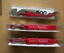 Louis Martini Winery Sonoma Wine Opener, Waiters Corkscrew "Wine Key" 3 pack NEW