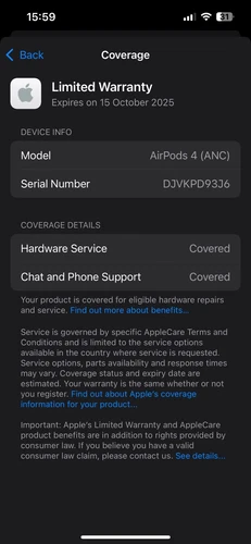 Apple 4th Generation Bluetooth Earphone with Active Noise Cancellation Seal AUS - Picture 4 of 5