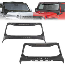 Madmax Windshield Frame Cover Visor Cowl Armor Set Fits Jeep Wrangler Jk Jl Jt