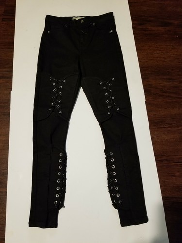 TOPSHOP MOTO JAMIE LACE UP LEGS CORSET 