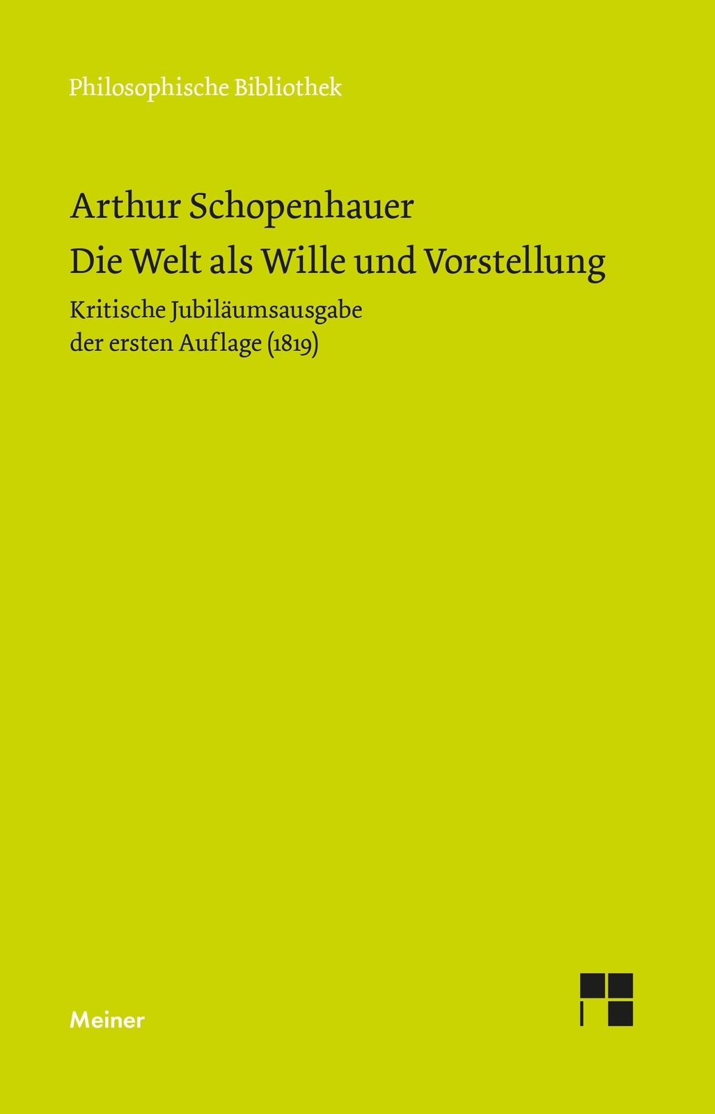 Thumbnail - Die Welt Als Wille Und Vorstellung, Arthur Schopenhauer
