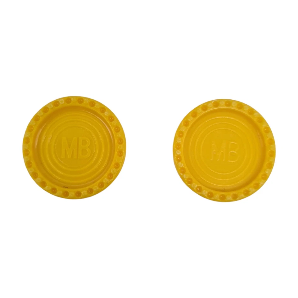 Vier Gewinnt MB Spiele Ersatzteile Chips Gelb und Rot 2 Stück Gesellschaftsspiel - Bild 2 von 3