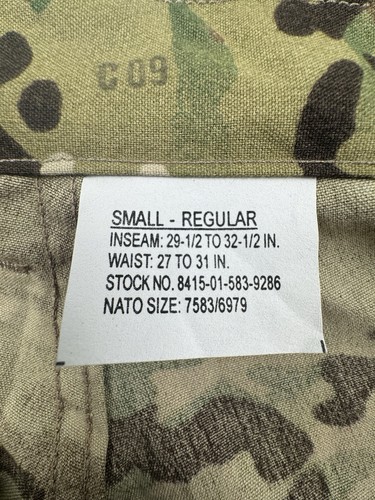 New Army Multicam Trouser Aircrew Combat Flight Trousers Pants Sz Small Regular - Bild 6 von 21