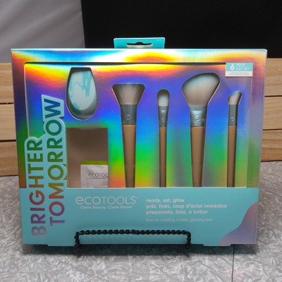 Ecotools Ready Set Glow SET 6 piece Makeup Application Tool Collection NEW