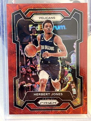 2023-24 Panini Prizm Herbert Jones Choice Red Prizm Parallel /88 Pelicans