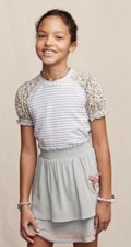 Matilda Jane Girls Heart to Heart Around the globe Pull On Skirt Size 4 New