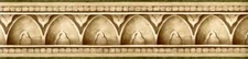 Brown Faux Stone Egg Dart Arch Crown Moulding Architectural Wallpaper Border