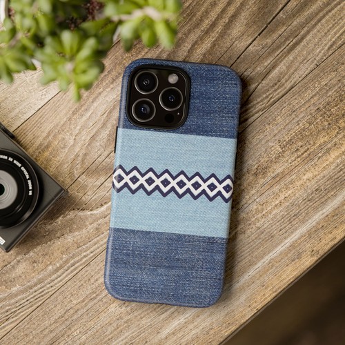 Blue Jean Print Diamonds Tough Phone Case for Iphone, Samsung Galaxy, Goog Pixel - Picture 15 of 285