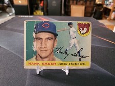 1955 Topps Baseball Hank Sauer #45 Chicago Cubs