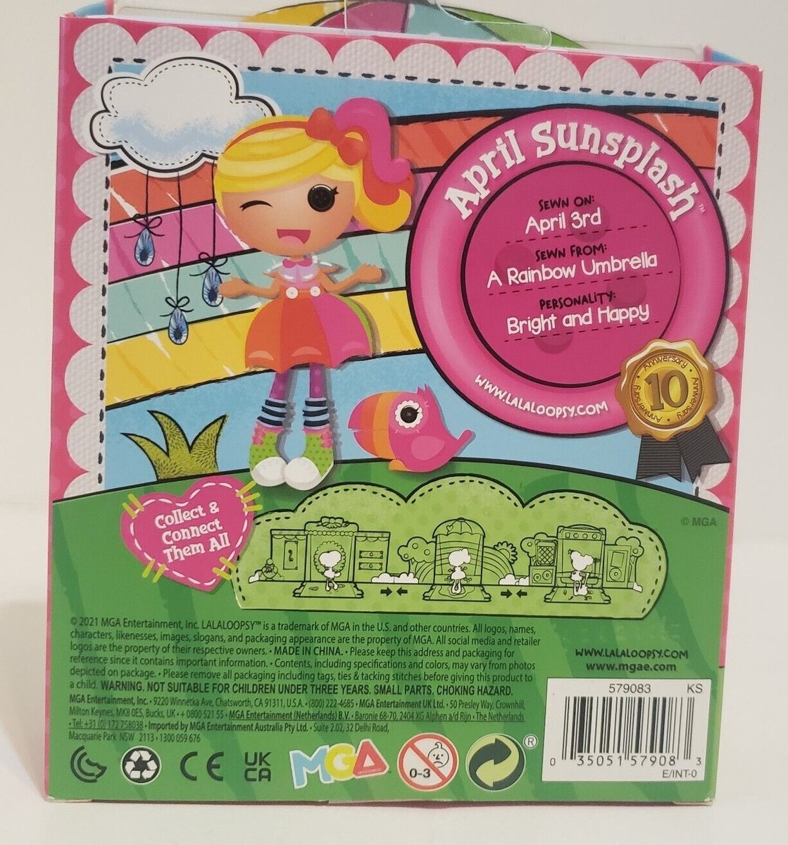 Lalaloopsy MINI Cloud E. Sky /April/Pix e Doll & Pet w