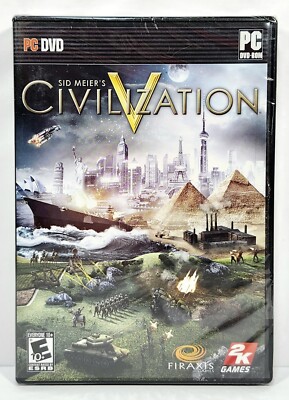 Sid Meiers CIVILIZATION V 5 PC DVD Video Game 2010 Strategy