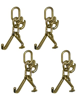 4 Pack RTJ Cluster Hooks G70 R J T Hook Auto Tie Down 5400 lb WLL